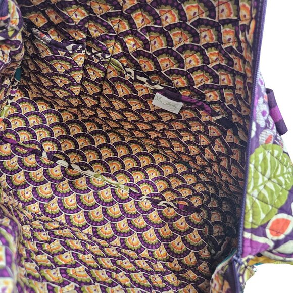 Vera‎ Bradley Large Quilted Travel Weekender Bag Floral Pattern Pockets Straps - Picture 3 of 9